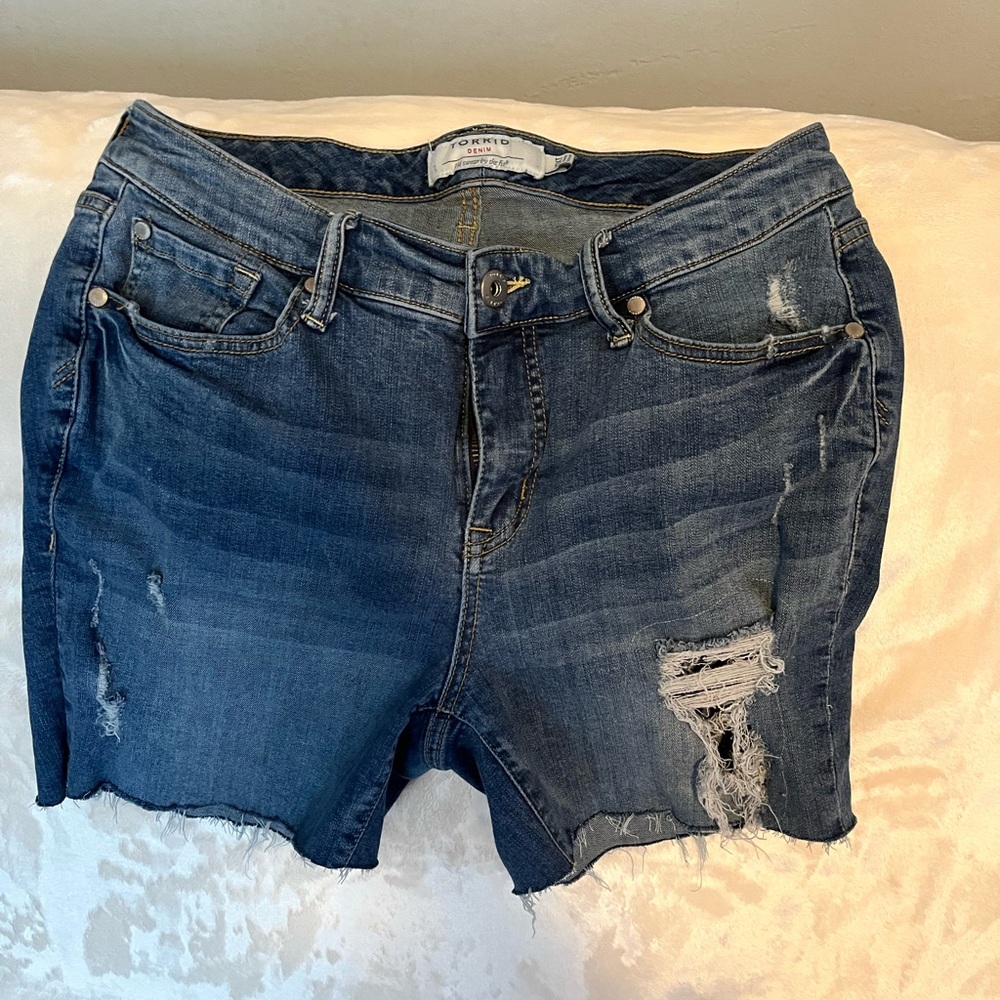 Denim Distressed Women's Shorts